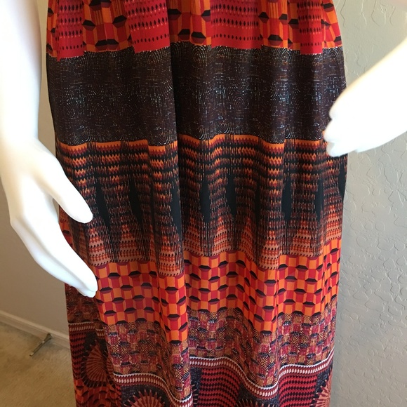 San Souci Tribal Patterned Cut-Out Maxi Dress - Picture 5 of 5